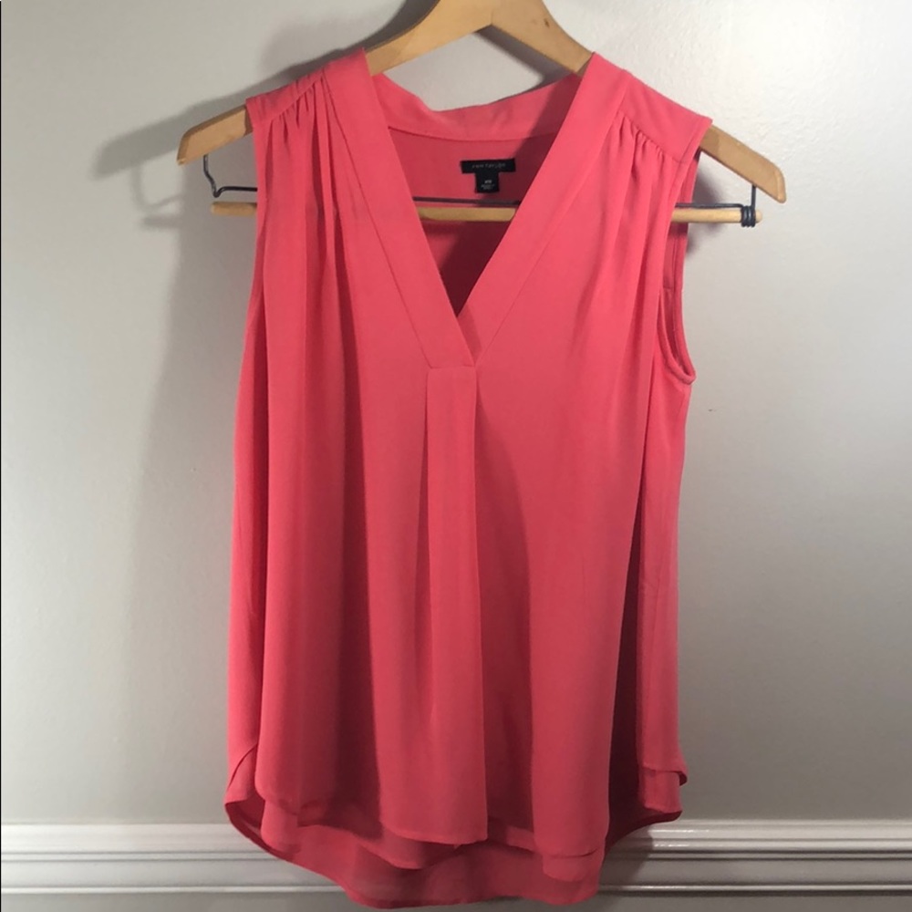 Anne Taylor Coral/Pink XS Dress Top